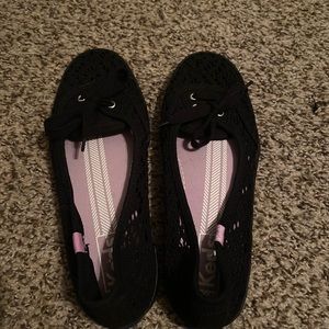 Keds black lace Size 5.5
